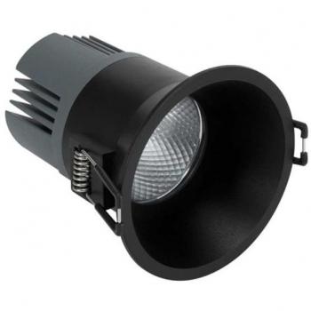 Aro led de empotrar negro IP44 7,5W 840 Simon Confort NW Wide Flood
