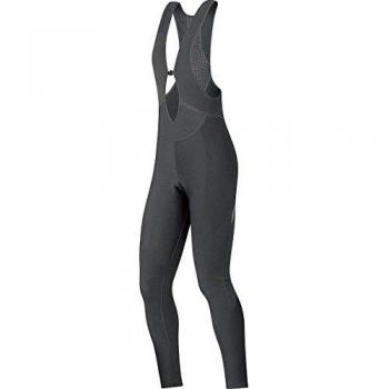 Gore Bike Wear Thermo Bibtights+ - Mallas largas térmicas con tirantes para ciclismo para mujer, color negro, talla 40