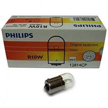 Lámpara intermitente PHILIPS 12814CP para VW, AUDI y MERCEDES-BENZ R10W 12V BA15s