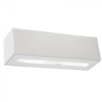 Aplique de Pared VEGA Cerámica/Vidrio Blanco E27 1 Luz LEDBOX