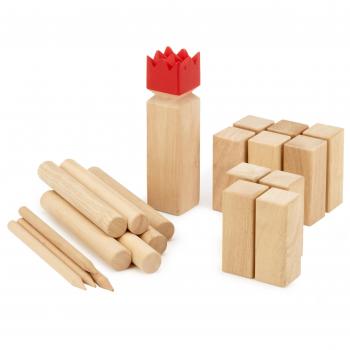 KUBB Classic (Ajedrez Vikingo) de Carromco - 07710, Madera de Caucho