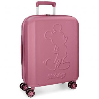 Maleta de cabina Mickey Premium rígida 55cm rosa