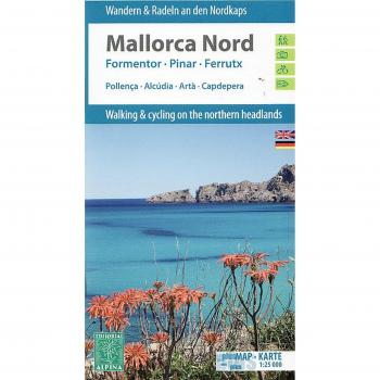 Mapa de senderismo y ciclismo de Mallorca Norte 1:25,000 ALPINA