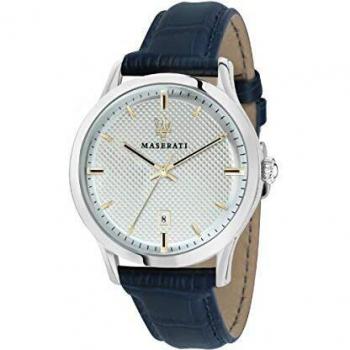 MASERATI Mens Analogue Quartz Watch with Leather Strap R8851125006
