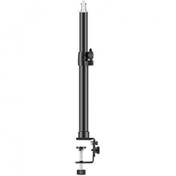 Neewer Soporte Luz de Sobremesa con Tornillo de 1/4 para Luz Video LED y Anillo de Luz Ajustable de 32 a 52cm Aleación de Aluminio para Iluminación de Transmisión en Vivo Grabación