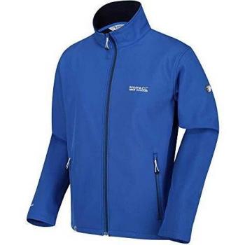 Regatta Cera IV-Chaqueta Softshell, Tejido Elástico Y Resistente Al Viento con Cremallera Integral Soft Shell, Hombre, Nautical Blue, L