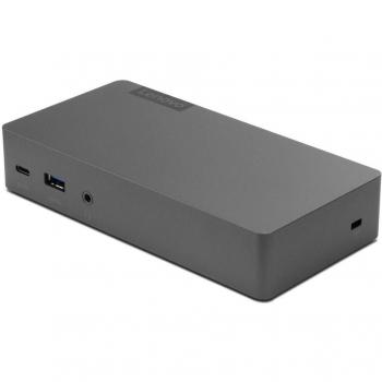 Adaptador Thunderbolt 3 Lenovo - Docking Station con USB Hub de Alta Velocidad, 8 Puertos, Alámbrico, Gris