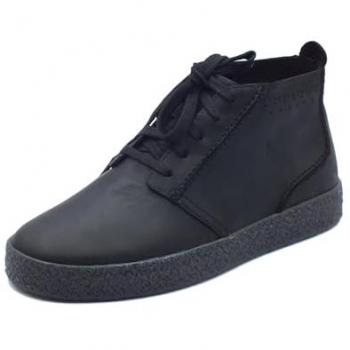 Clarks Men's Black Mid-Top Lace-Up Boots Streethill 26178258