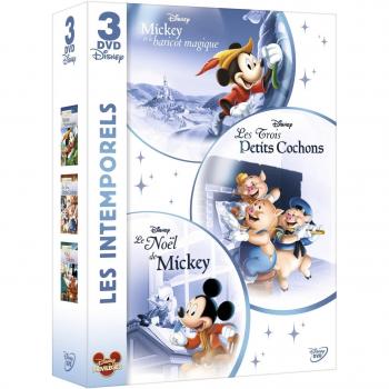 Disney Animation : les intemporels - Coffret - Les 3 petits cochons + Mickey et le haricot magique + Le Noël de Mickey [Francia] [DVD]