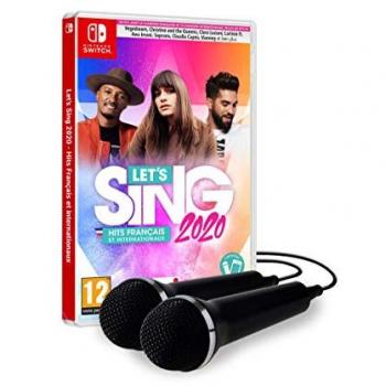 Let's Sing 2020: Éxitos Franceses e Internacionales + 2 Micrófonos para Nintendo Switch