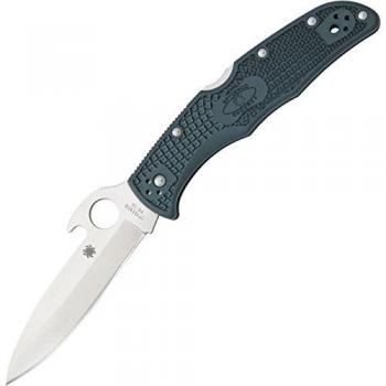 Spyderco Endura 4 Wave Navaja, Unisex, Gris
