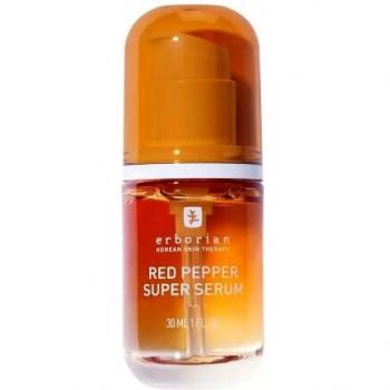 Erborian Red Pepper Super Serum 30ml - Tratamiento facial con extracto de pimienta roja para brillo y cuidado exfoliante