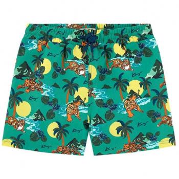 Kenzo Kids Ford iger Shorts Green 10 Years