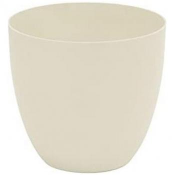 Maceta de inyección modelo cuenco ø22cm color ecru
