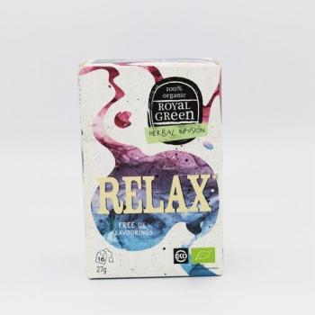 Royal Green - Infusión Relajante de Hierbas Ecológicas 16 Bolsitas