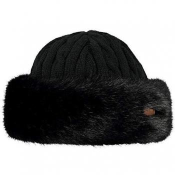 Barts Fur Cable Bandhat Beret, Black