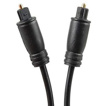 Duolec Cable Fibra optica de Audio 1m Negro