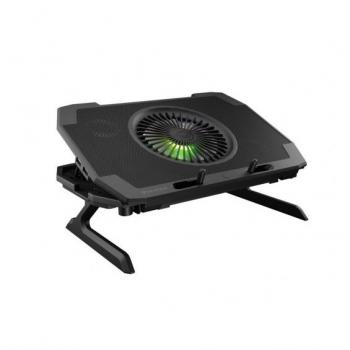 Genesis Oxid 850 RGB Base Refrigeradora para Portátiles de 15.6 a 17.3 con Iluminación RGB, Conexión USB y 5 Ventiladores Integrados