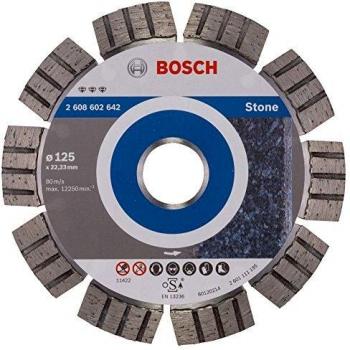 Bosch 2 608 602 642 - Disco de corte de diamante Best for Stone - 125 x 22,23 x 2,2 x 12 mm