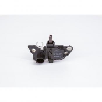 Regulador del generador y alternador BOSCH 1 986 AE0 110, compatible con sistemas eléctricos de vehículos, garantiza una regulación óptima de voltaje, fácil instalación, alta durabilidad y rendimiento confiable