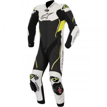 Alpinestars - Mono para moto de carretera, color negro y blanco