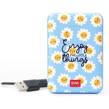 Batería Externa Legami Margarita 10000mAh con Diseño Floral