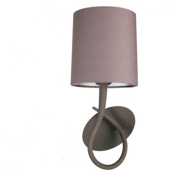Aplique de Pared Mantra Lua Gris Ceniza 1 Luz E27 Pantalla Gris Ceniza