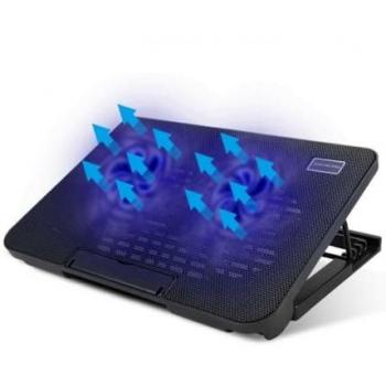 Soporte de Refrigeración para Notebook con Ventiladores Dobles y 2 Puertos USB - 17'' N99