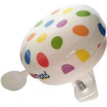 KIDDIMOTO Timbre Grande Campana de Bicicleta 80mm - Puntos de Pastel