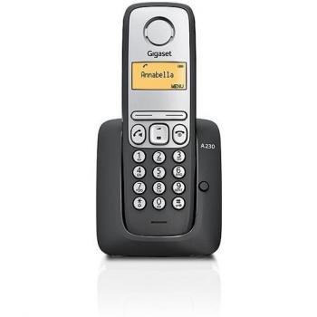 Gigaset A230 - Teléfono fijo, color negro