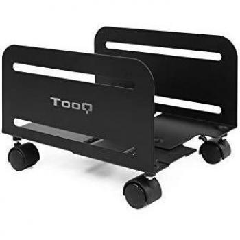 TOOQ UMCS0004-B - Soporte de Suelo con Ruedas para CPU, Metálico, Color Negro