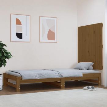 Cabecero de pared de miel 82,5x3x90cm Madera maciza de pino Marrón Vidaxl
