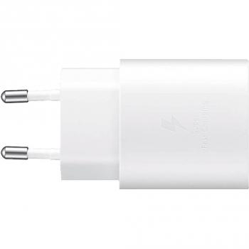 Samsung Cargador de Red 25W USB-C con Carga Rápida (EP-TA800 + Cable EP-DG977 2A) Blanco/Negro