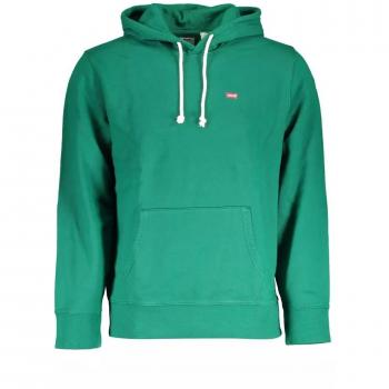 Levi's Green Hooded Cotton Logo Sweatshirt - XXL