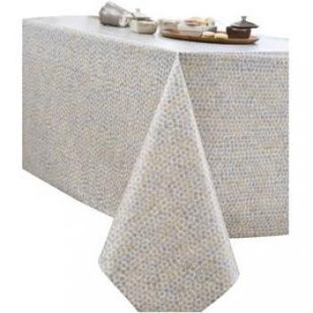 Mantel Nydel PERLE de algodón con recubrimiento acrílico gris 160x200 cm