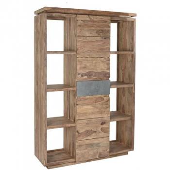 Estantería DKD Home Decor Sheesham Marrón Gris Natural Madera 120 x 40 x 185 cm