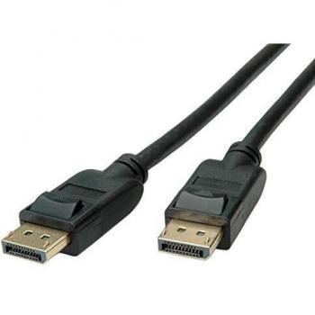 Cable DisplayPort Roline 1.4, macho a macho, 2 metros, soporte para resolución 8K a 60 Hz, color negro