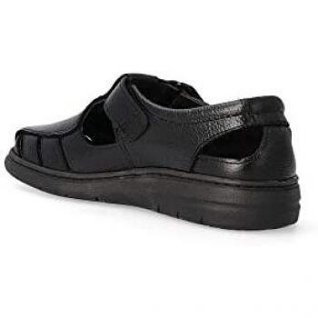Vanessa Sandalia Cerrada Piel Hombre CRI 1116-PH Negro - 44, Negro