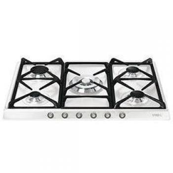 Placa de Gas SMEG SR775BS con 5 Quemadores