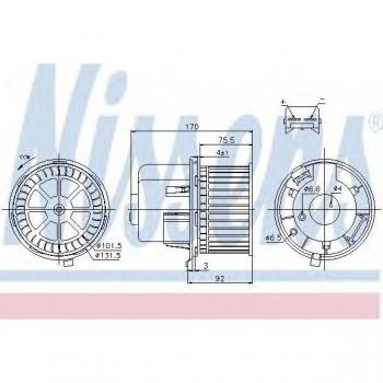 NISSENS Ventilador de habitáculo para FORD Transit/Tourneo, Ref: 87061
