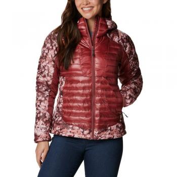 Plumífero de mujer Columbia Labyrinth Loop™ con capucha, Omni-Heat Infinity, color rojo rosáceo, talla M