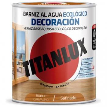 PINTURA TITANLUX OCRE 750 ML TITAN - Esmalte sintético brillo, color ocre, presentación de 750 ml