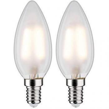 Paulmann Pack de 2 Bombillas LED E14 3W 250lm 2700K Mate