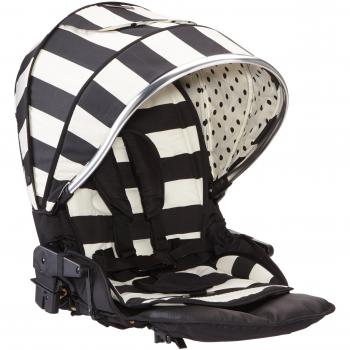 Oyster Max - Asiento Tandem + Pack Color para asiento, color negro y blanco