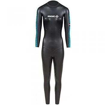 Beuchat - Traje de neopreno de mujer 2 mm Zento, buceo libre, combinación negra, tamaño small