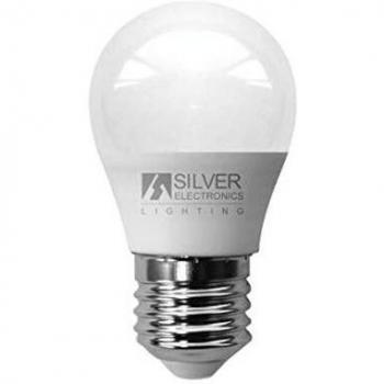 Silver Electronics - Bombilla LED ECO Esférica, Potencia: 5W, Casquillo: E27, Voltios: 230V, Clase energética