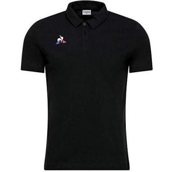 Le Coq Sportif Polo SS Presentation Coton Camiseta, Hombre, Black, 4XL