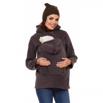 Zeta Ville - Sudadera capucha portabebé bolsillo funcional - para mujer - 031c