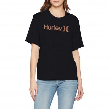 Hurley W One&Only tee Camisetas, Mujer, Black, L