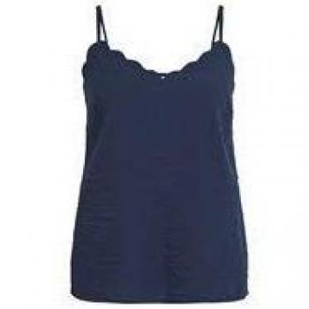 Vila Clothes Vilinea Singlet, Camiseta sin Mangas para Mujer, Rosa Begonia Pink, 42